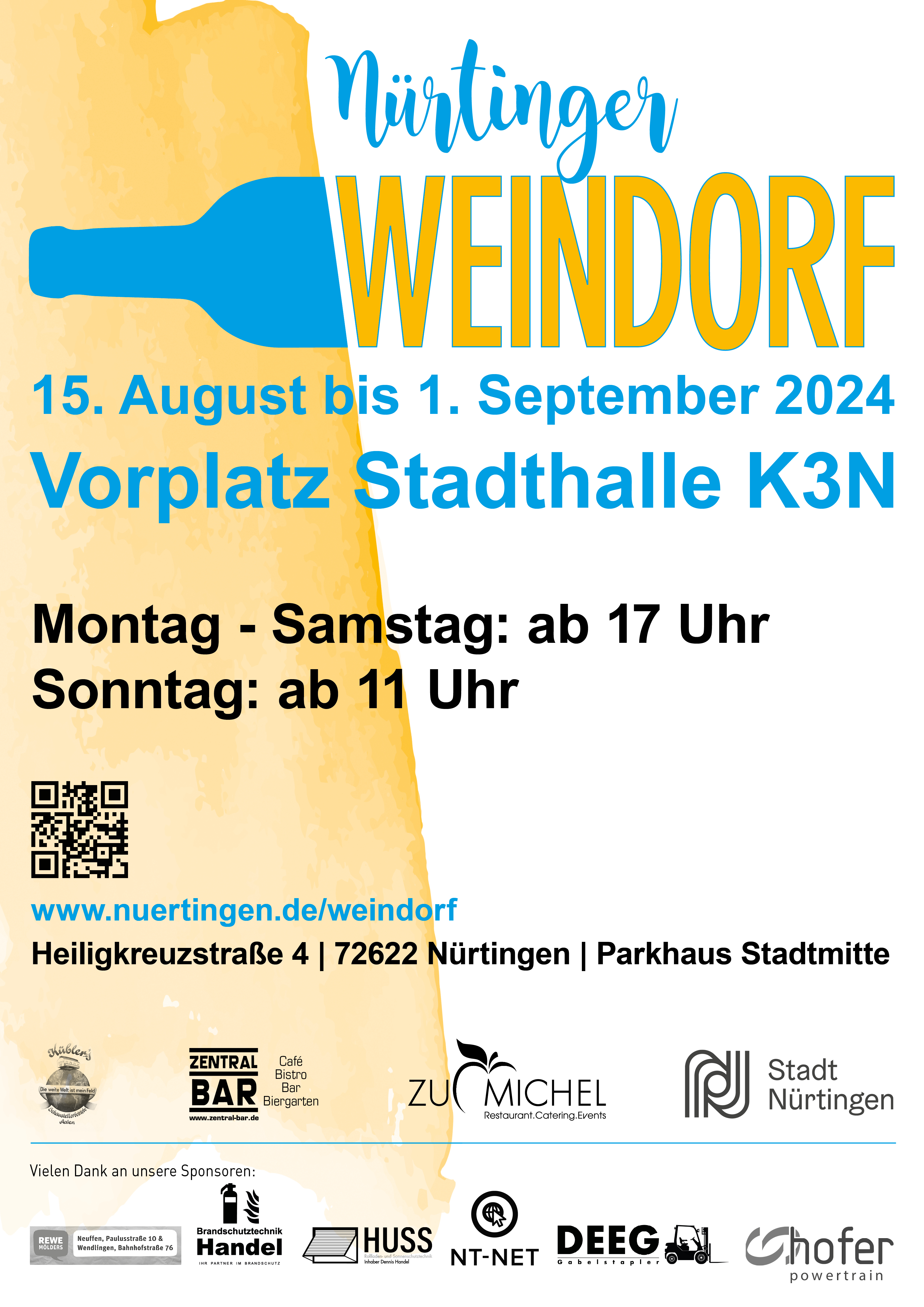                                                     Plakat Nürtinger Weindorf 2024                                    